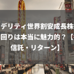 フィデリティ世界割安成長株投信の利回りは本当に魅力的？【投資信託・リターン】